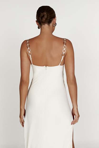 Farren Ring Maxi Dress - Beige-My Chic Way.All Rights Reserved