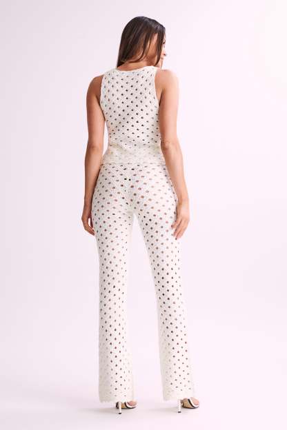 Santana Crochet Top - Ivory-My Chic Way.All Rights Reserved