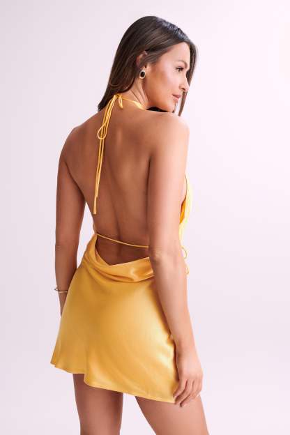 Lorena Halter Mini Dress - Mango-My Chic Way.All Rights Reserved
