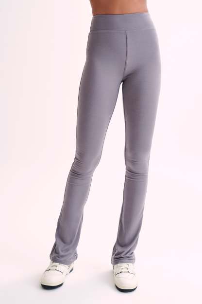 Sabrina Modal Straight Leg Pant - Slate Grey-My Chic Way.All Rights Reserved