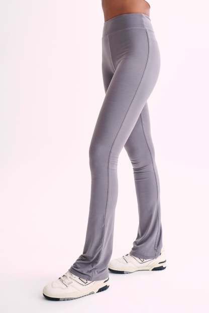 Sabrina Modal Straight Leg Pant - Slate Grey-My Chic Way.All Rights Reserved