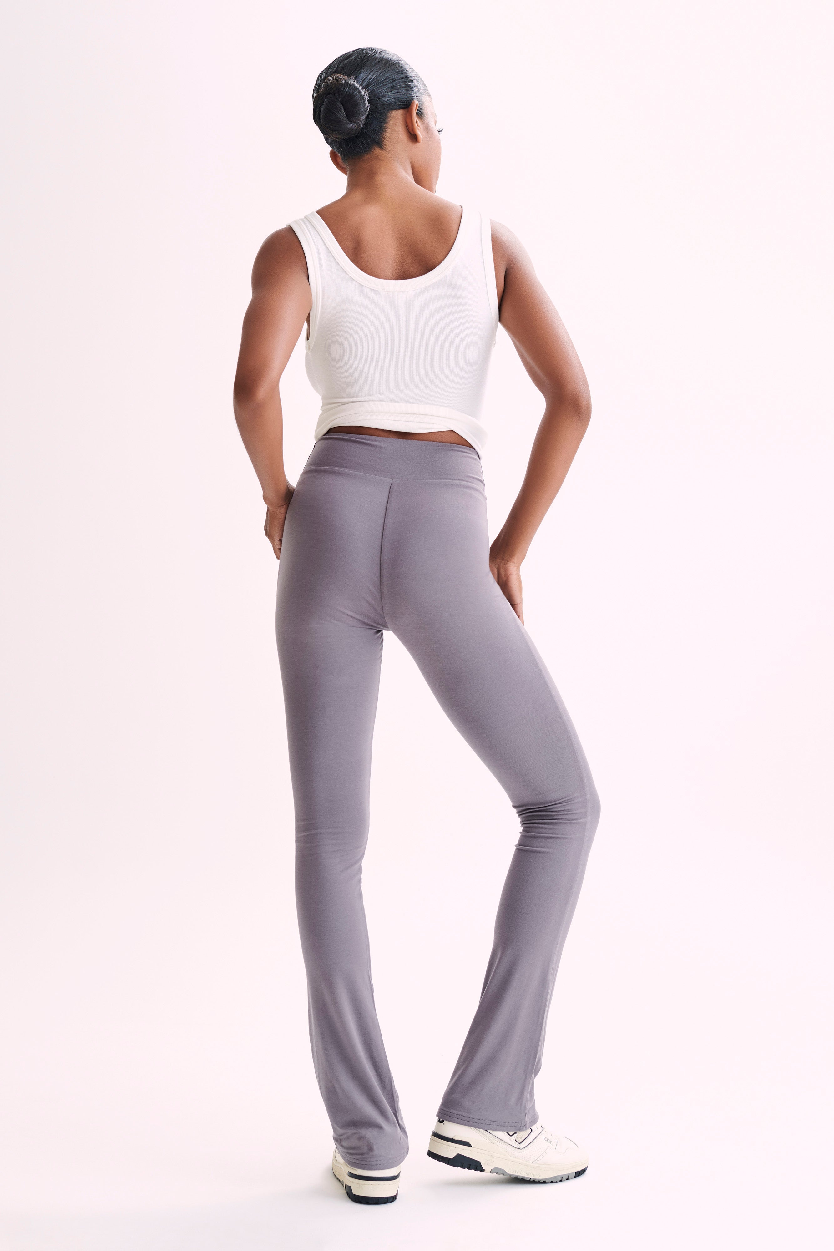 Sabrina Modal Straight Leg Pant - Slate Grey-My Chic Way.All Rights Reserved