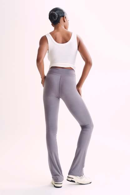 Sabrina Modal Straight Leg Pant - Slate Grey-My Chic Way.All Rights Reserved