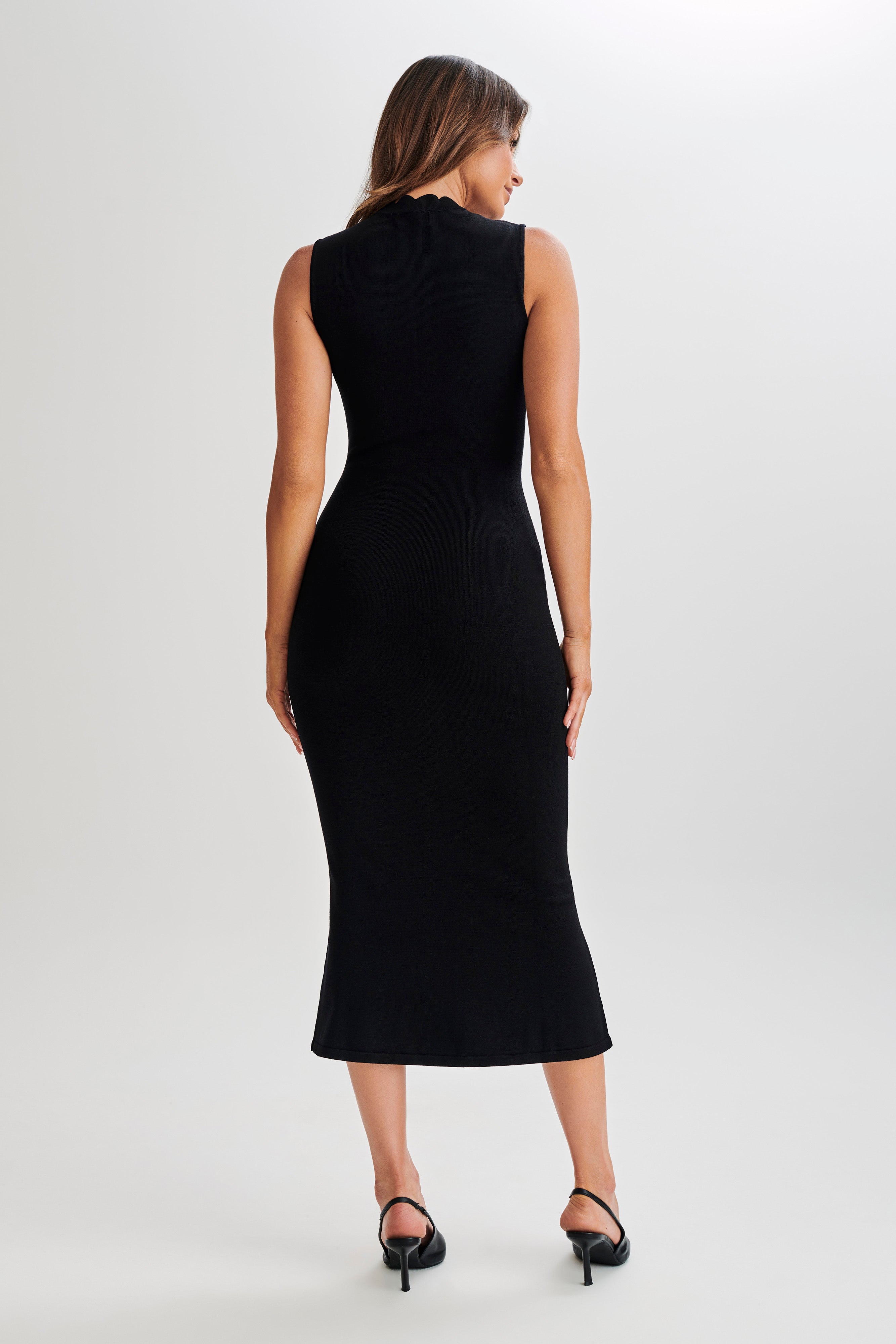 Korva Knit Midi Dress - Black-My Chic Way.All Rights Reserved