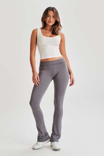Sabrina Modal Straight Leg Pant - Slate Grey-My Chic Way.All Rights Reserved