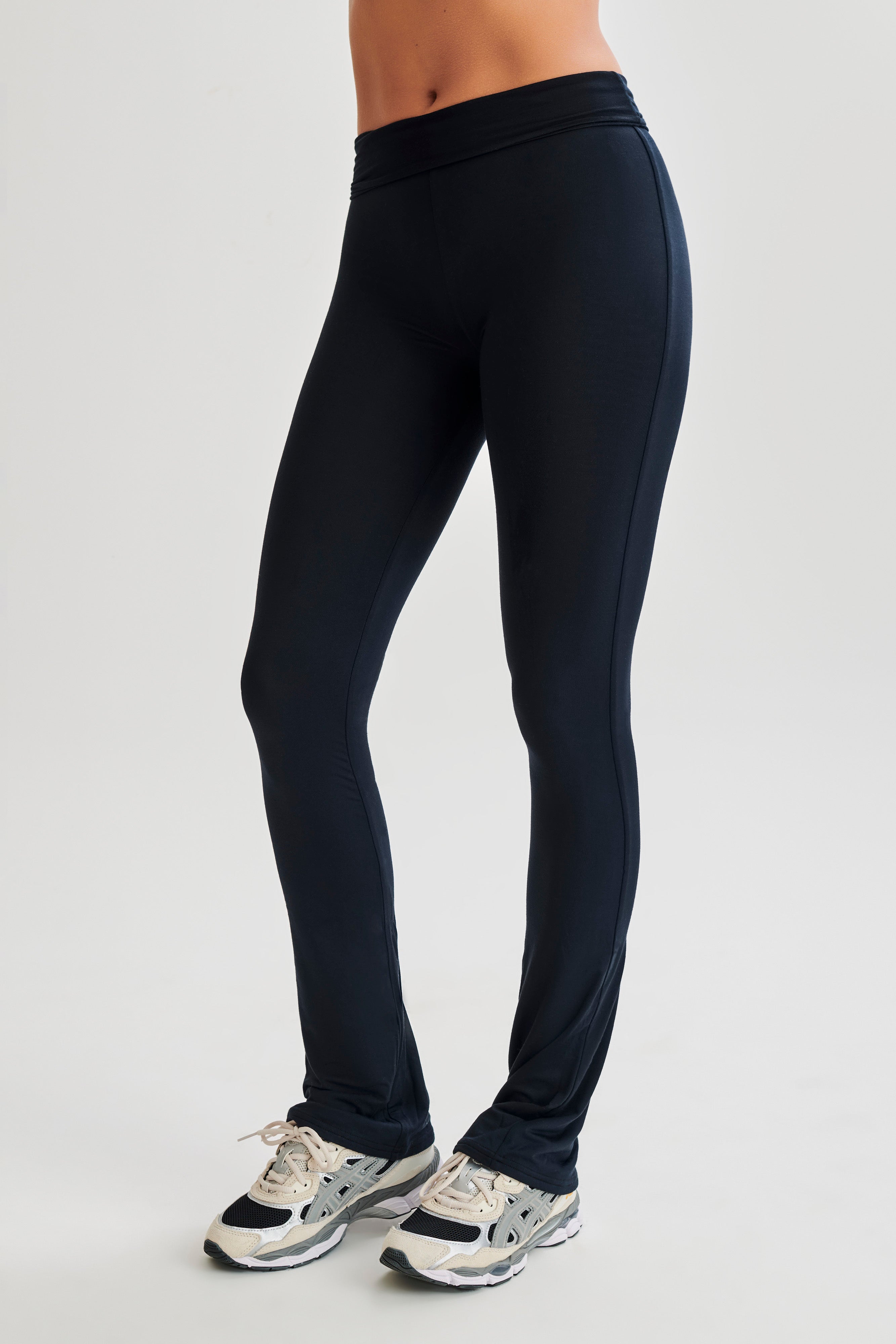 Sabrina Modal Straight Leg Pant - Black-My Chic Way.All Rights Reserved