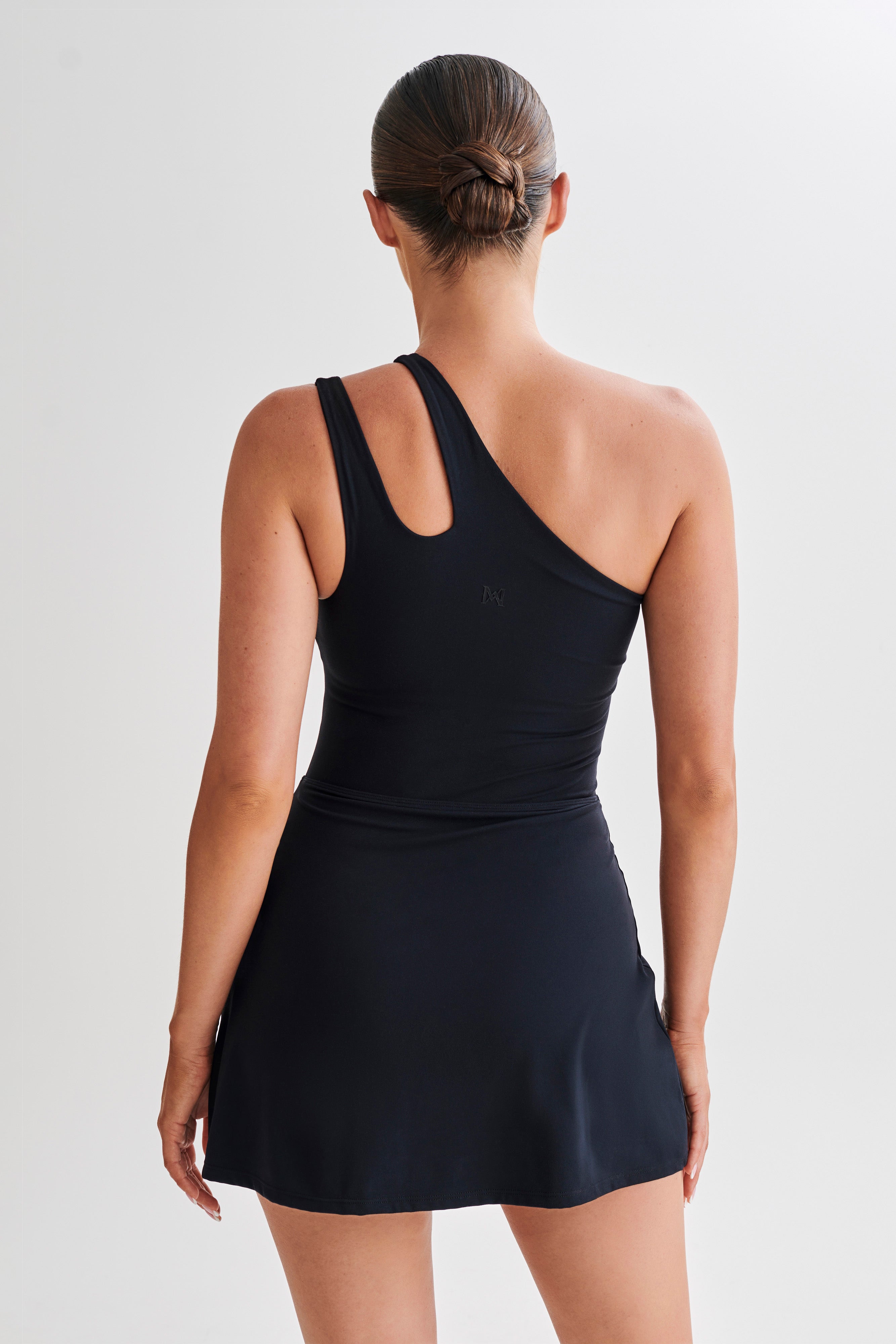 Maris One Shoulder Mini Dress - Black-My Chic Way.All Rights Reserved