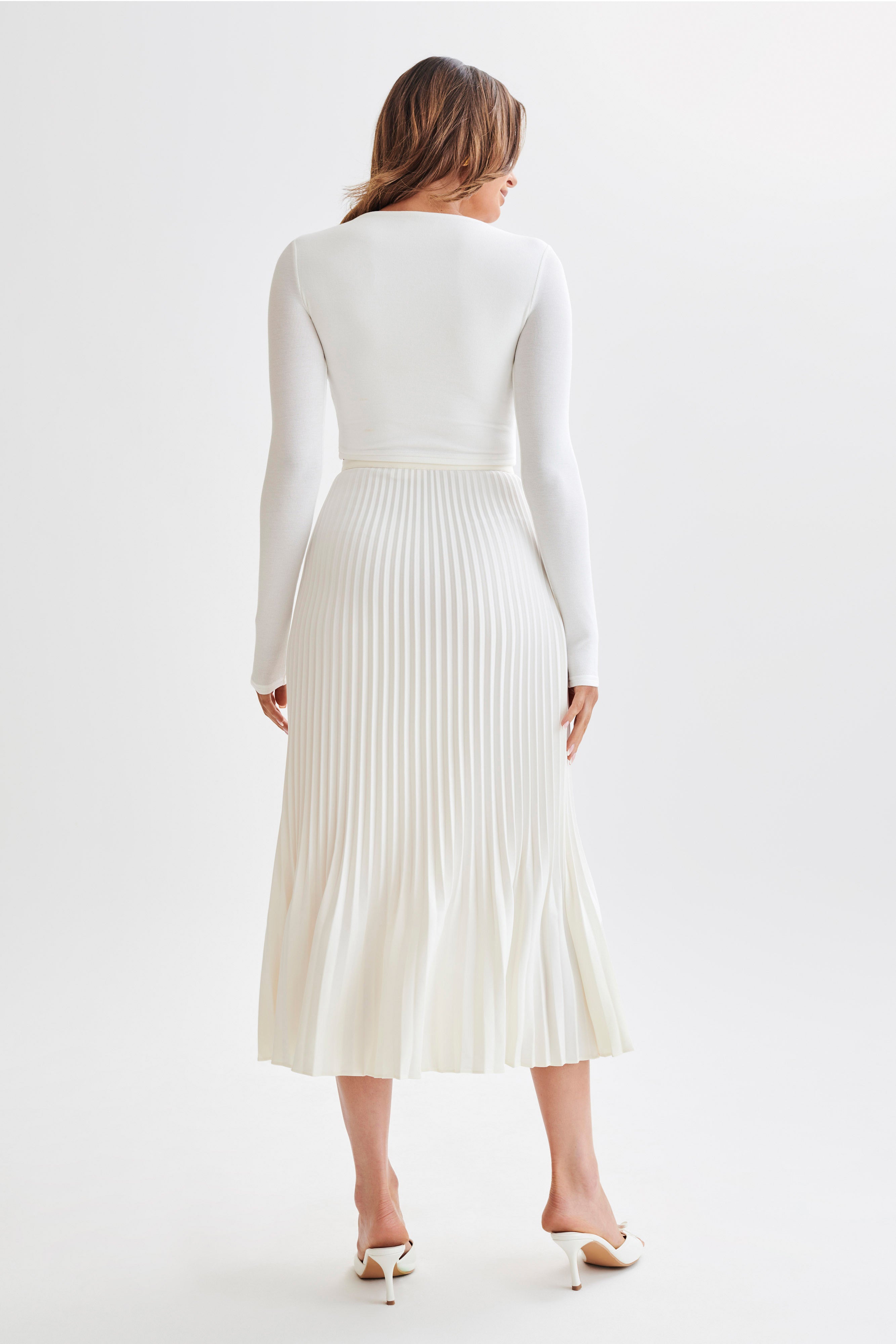 Abigail Long Sleeve Modal Top - White-My Chic Way.All Rights Reserved