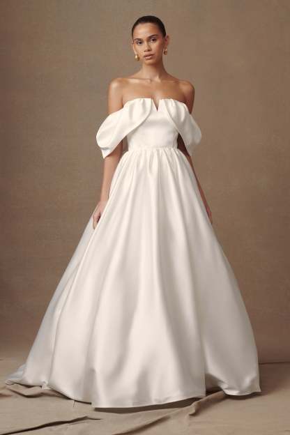 Kelsey Satin Maxi Skirt - White-My Chic Way.All Rights Reserved