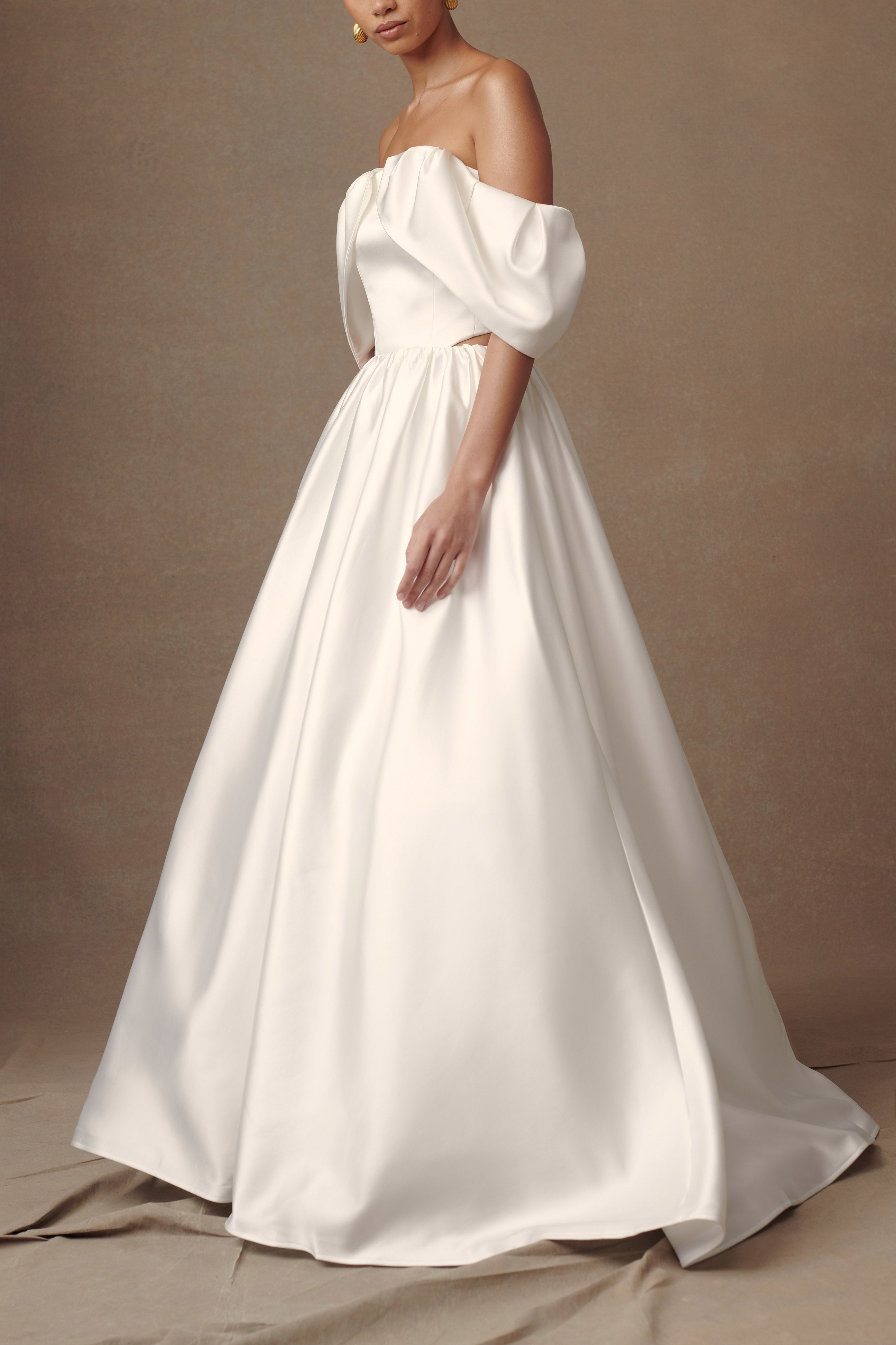 Portia Off Shoulder Satin Corset Top - White-My Chic Way.All Rights Reserved