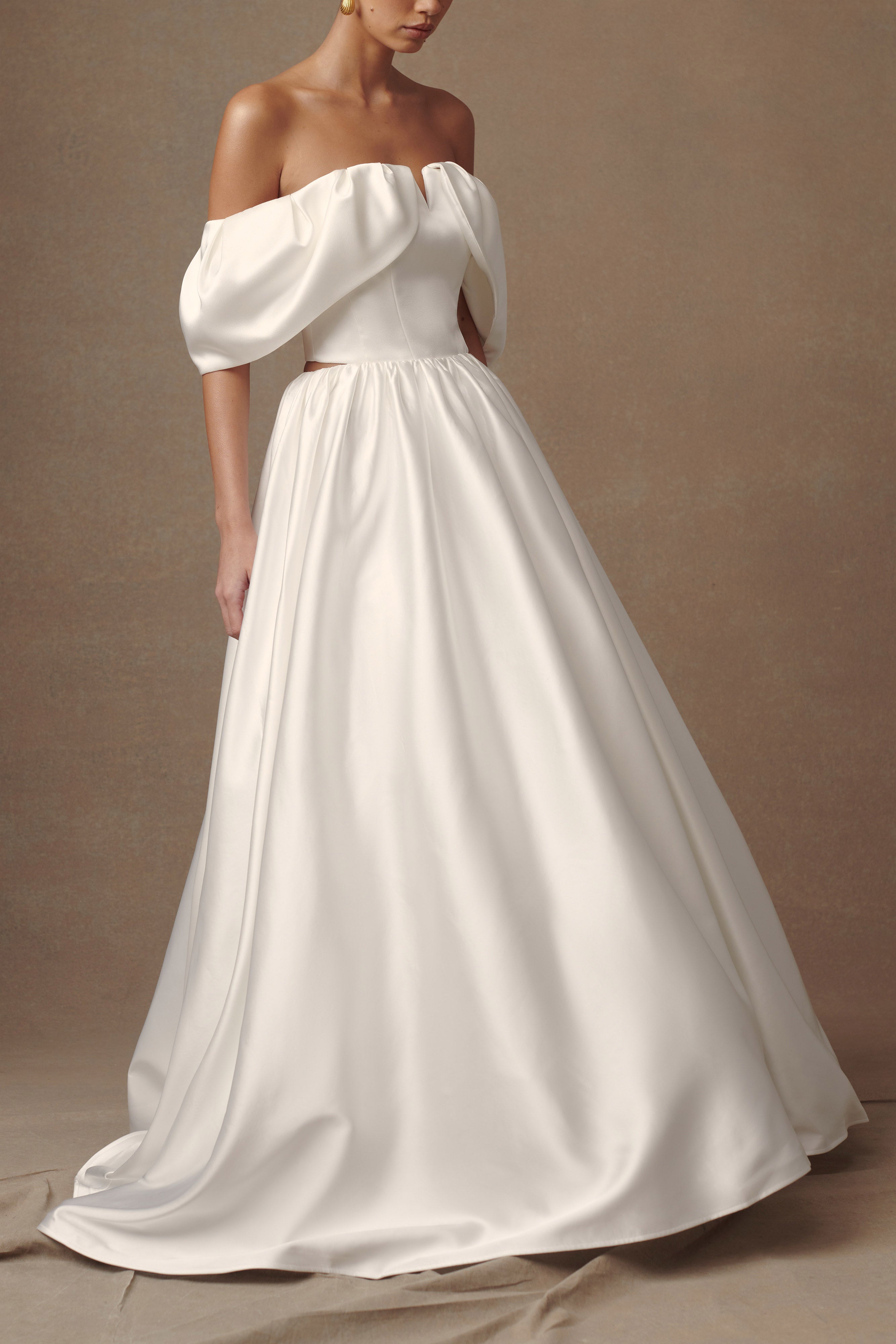 Kelsey Satin Maxi Skirt - White-My Chic Way.All Rights Reserved