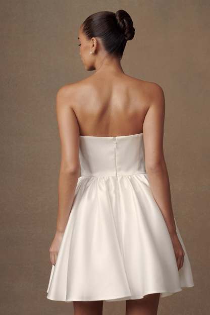 Hollie Structured Corset Mini Dress - White-My Chic Way.All Rights Reserved