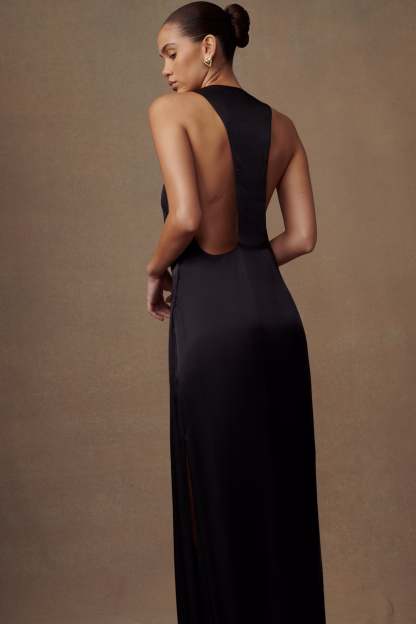 Jacquelyn Racerback Maxi Dress - Black-My Chic Way.All Rights Reserved