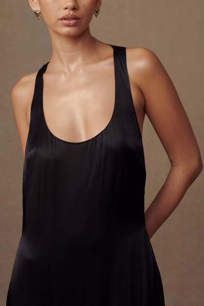 Jacquelyn Racerback Maxi Dress - Black-My Chic Way.All Rights Reserved