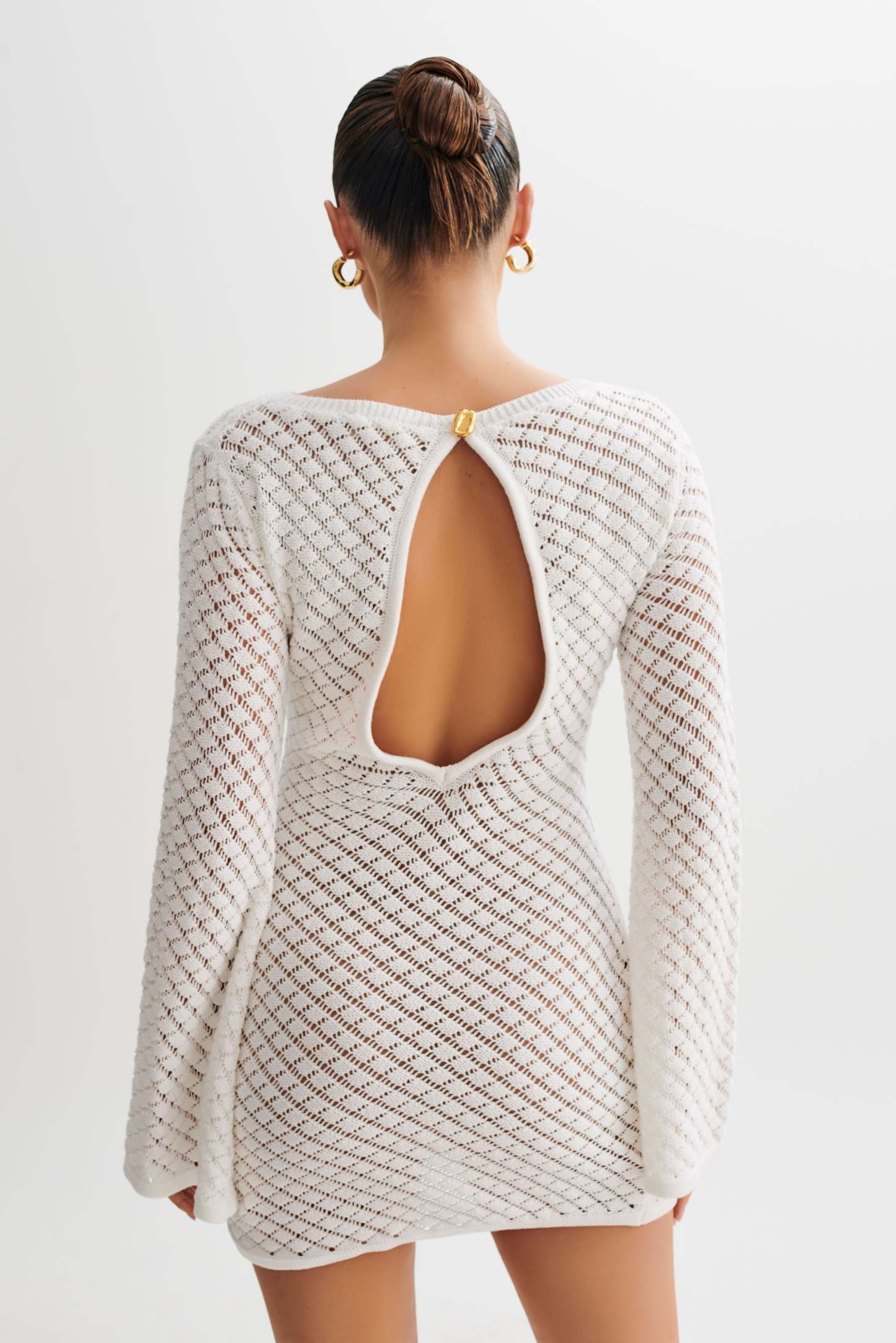 Galilea Knit Mini Dress - Ivory-My Chic Way.All Rights Reserved
