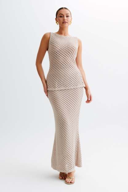 Guiliana Sleeveless Knit Top - Tawny Grey-My Chic Way.All Rights Reserved