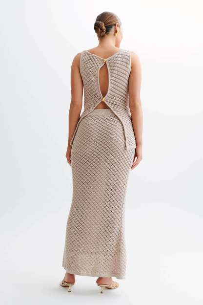 Guiliana Sleeveless Knit Top - Tawny Grey-My Chic Way.All Rights Reserved