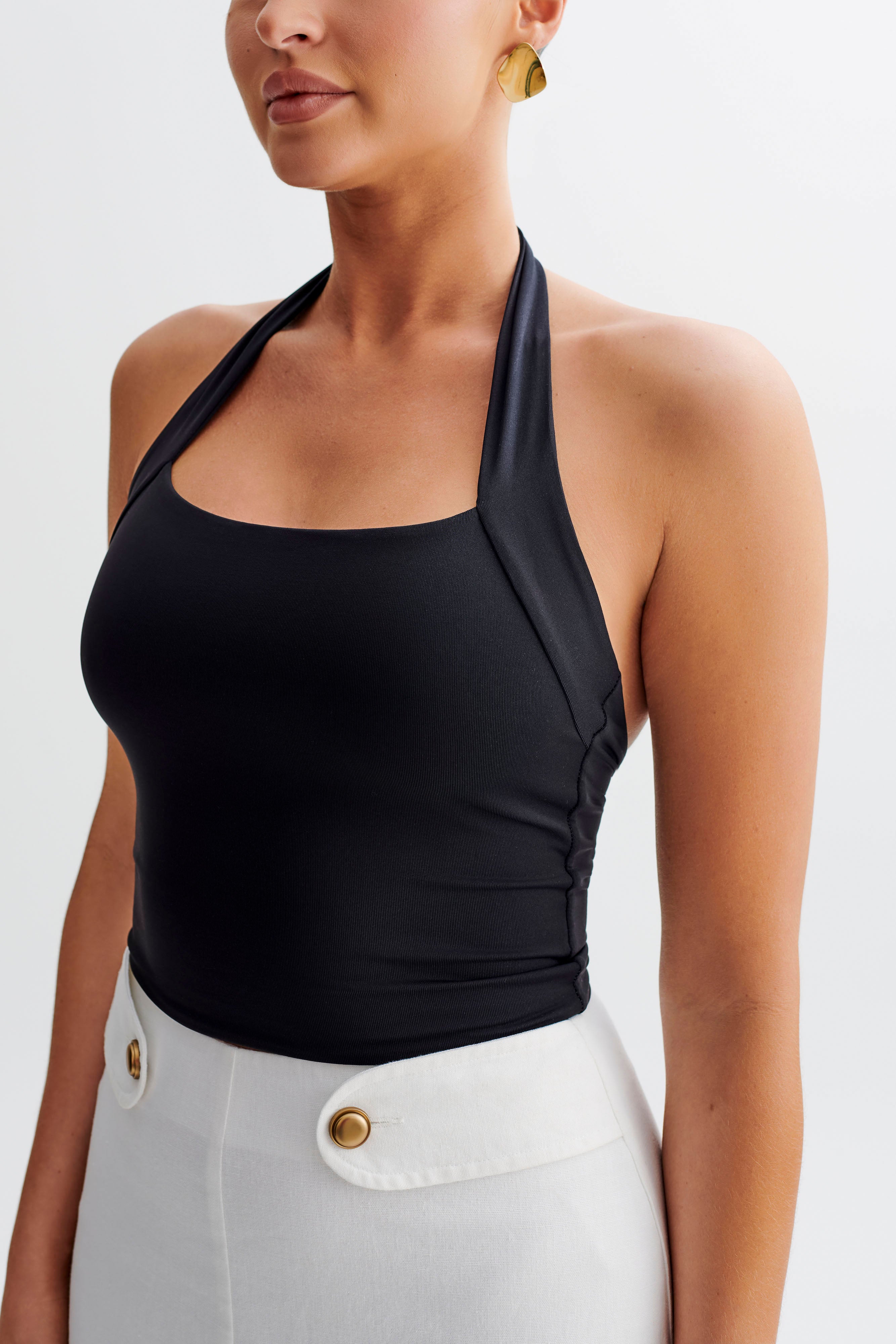 Renee Halter Top - Black-My Chic Way.All Rights Reserved