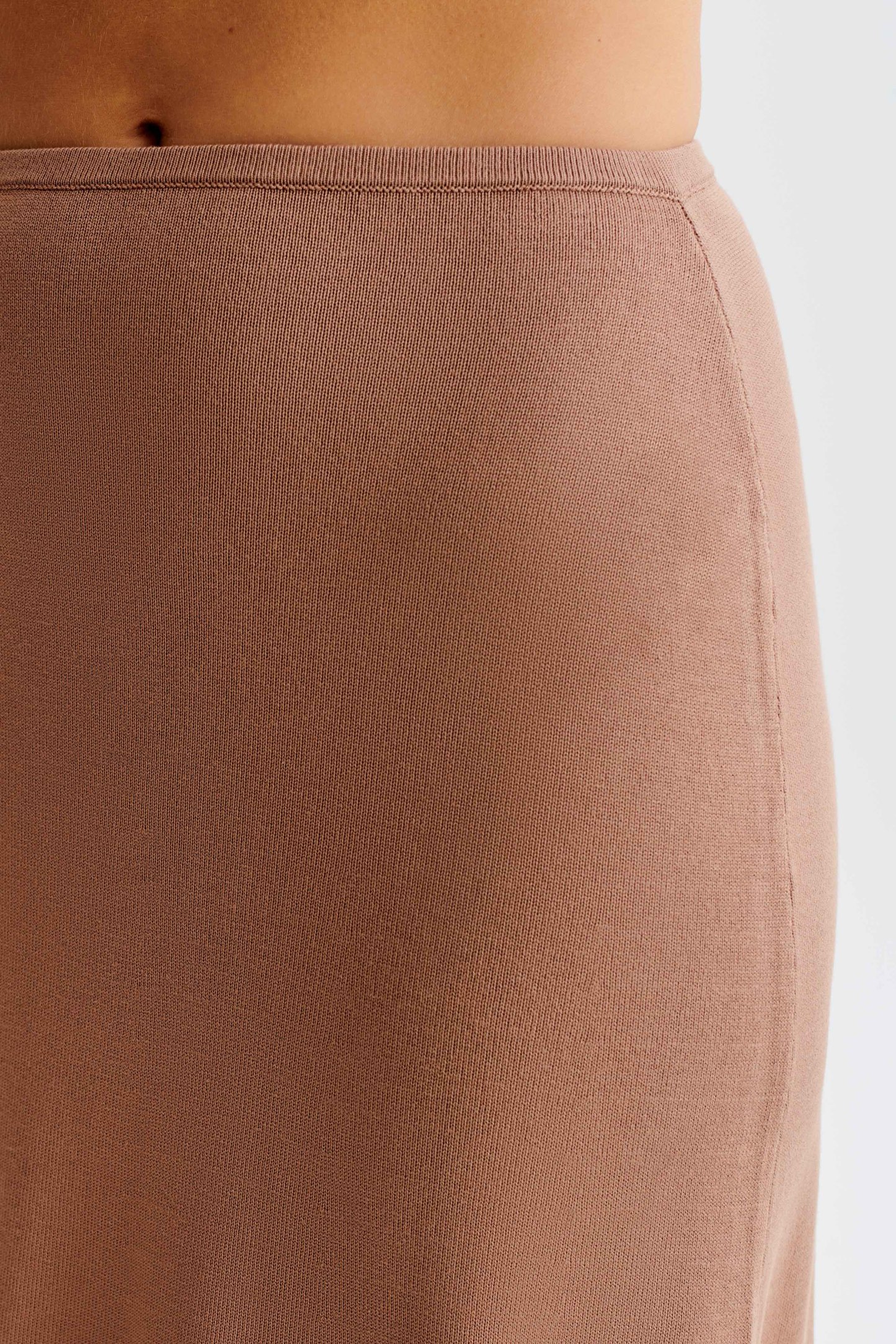 Diedre A-Line Knit Maxi Skirt - Pecan-My Chic Way.All Rights Reserved
