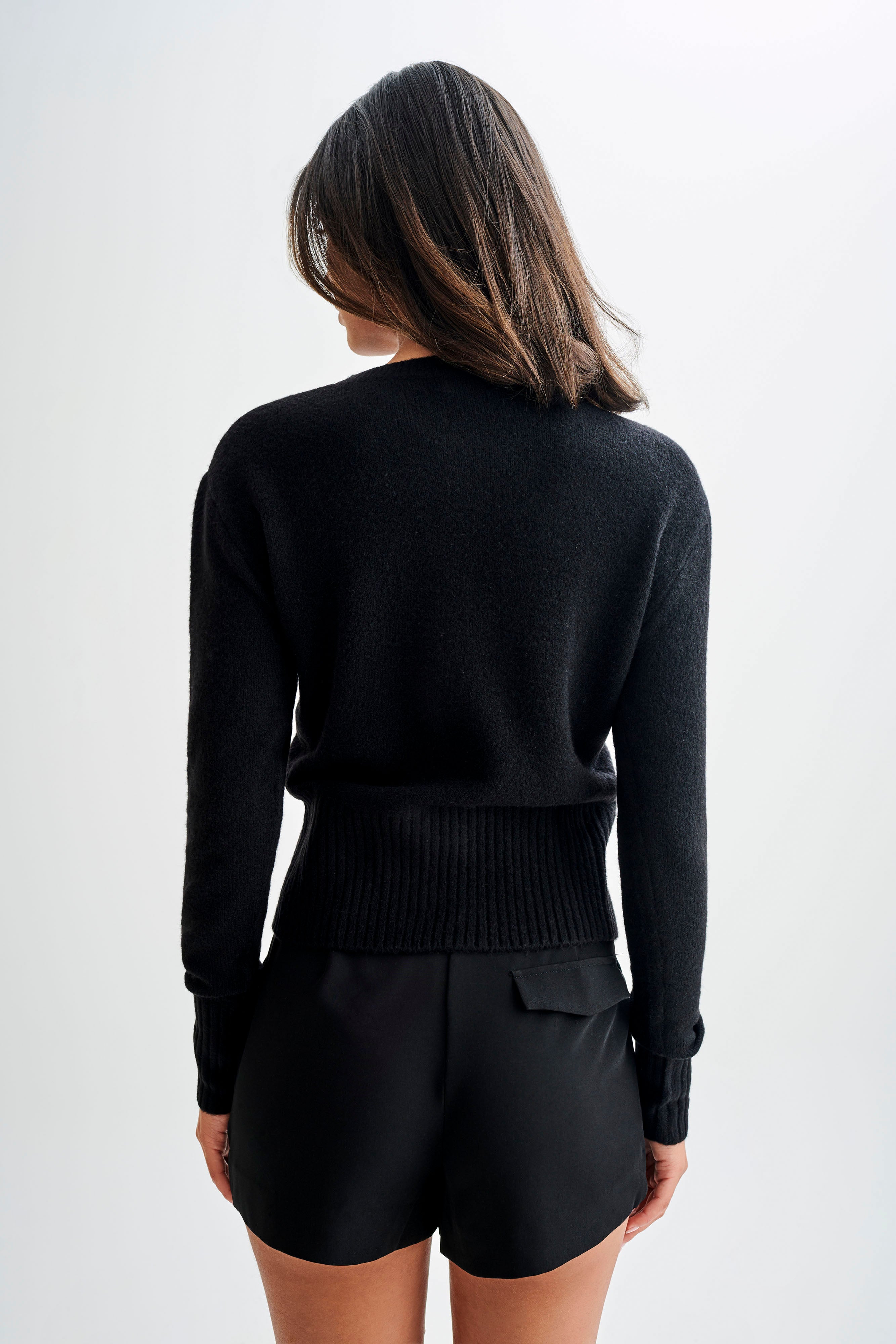 Genevieve Oversized Knit Cardigan - Black-My Chic Way.All Rights Reserved