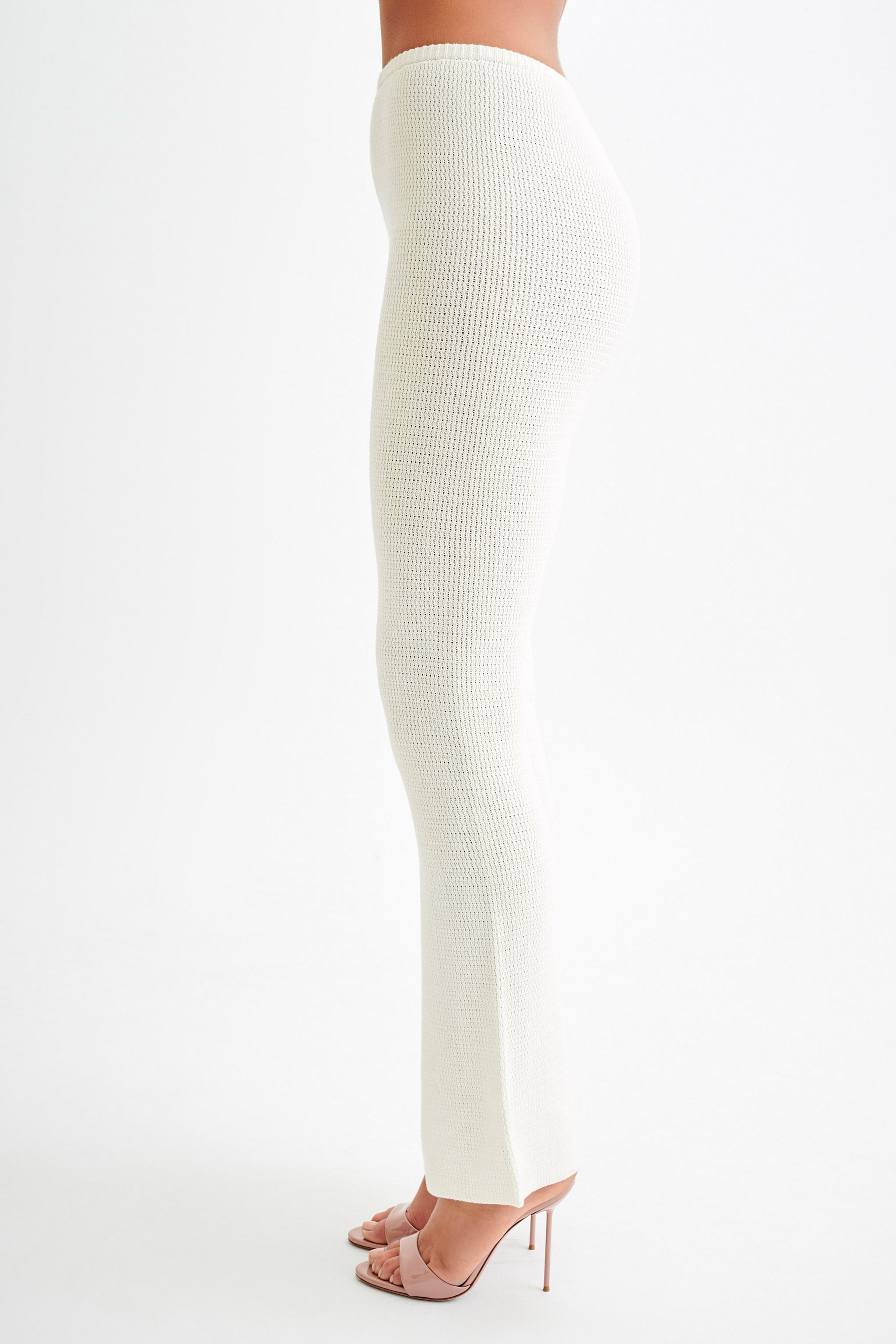 Ridley Straight Leg Knit Pant - Ivory-My Chic Way.All Rights Reserved