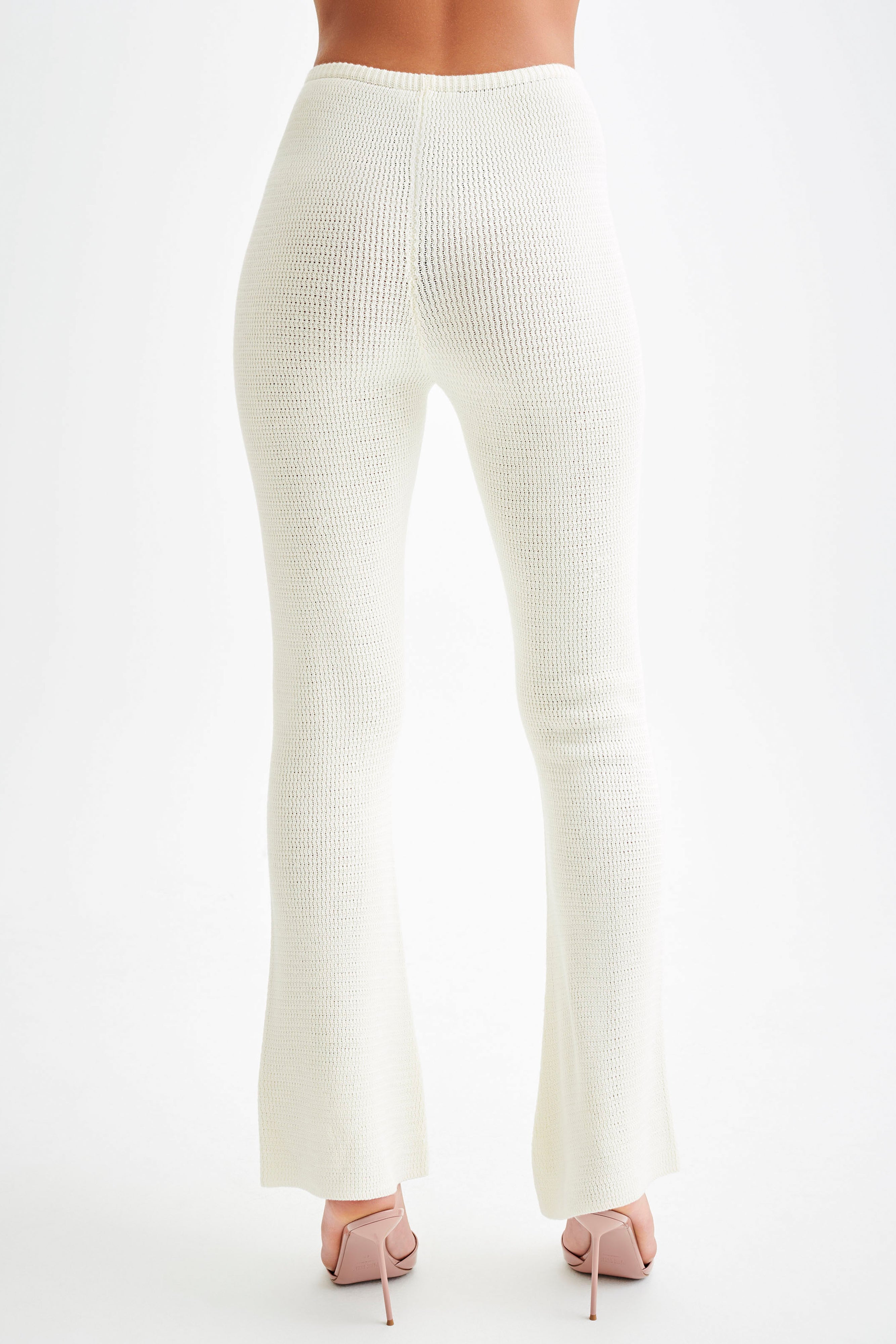 Ridley Straight Leg Knit Pant - Ivory-My Chic Way.All Rights Reserved