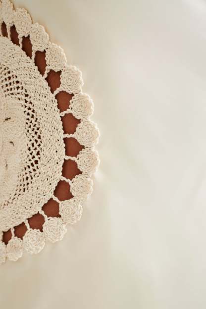 Kristina Satin Maxi Dress With Crochet - Ivory-My Chic Way.All Rights Reserved