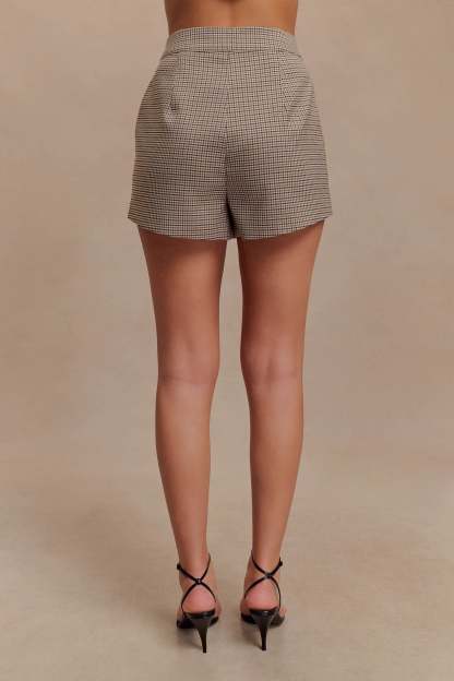 Radley Tailored Short - Tan Check-My Chic Way.All Rights Reserved