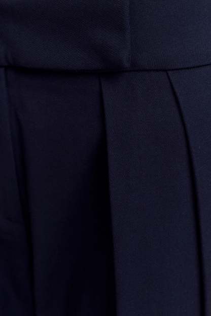 Penelope Pleated High Waisted Pants - Dark Navy-My Chic Way.All Rights Reserved
