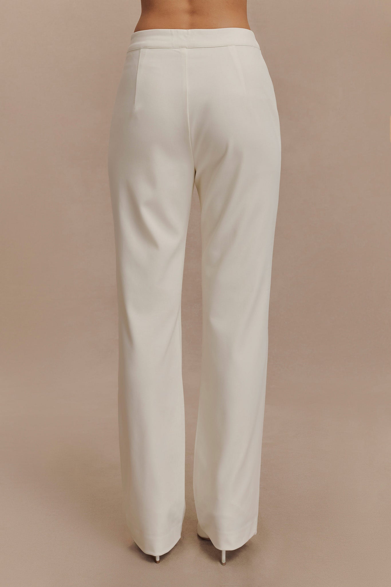 Allanah Straight Leg Pant - Ivory-My Chic Way.All Rights Reserved