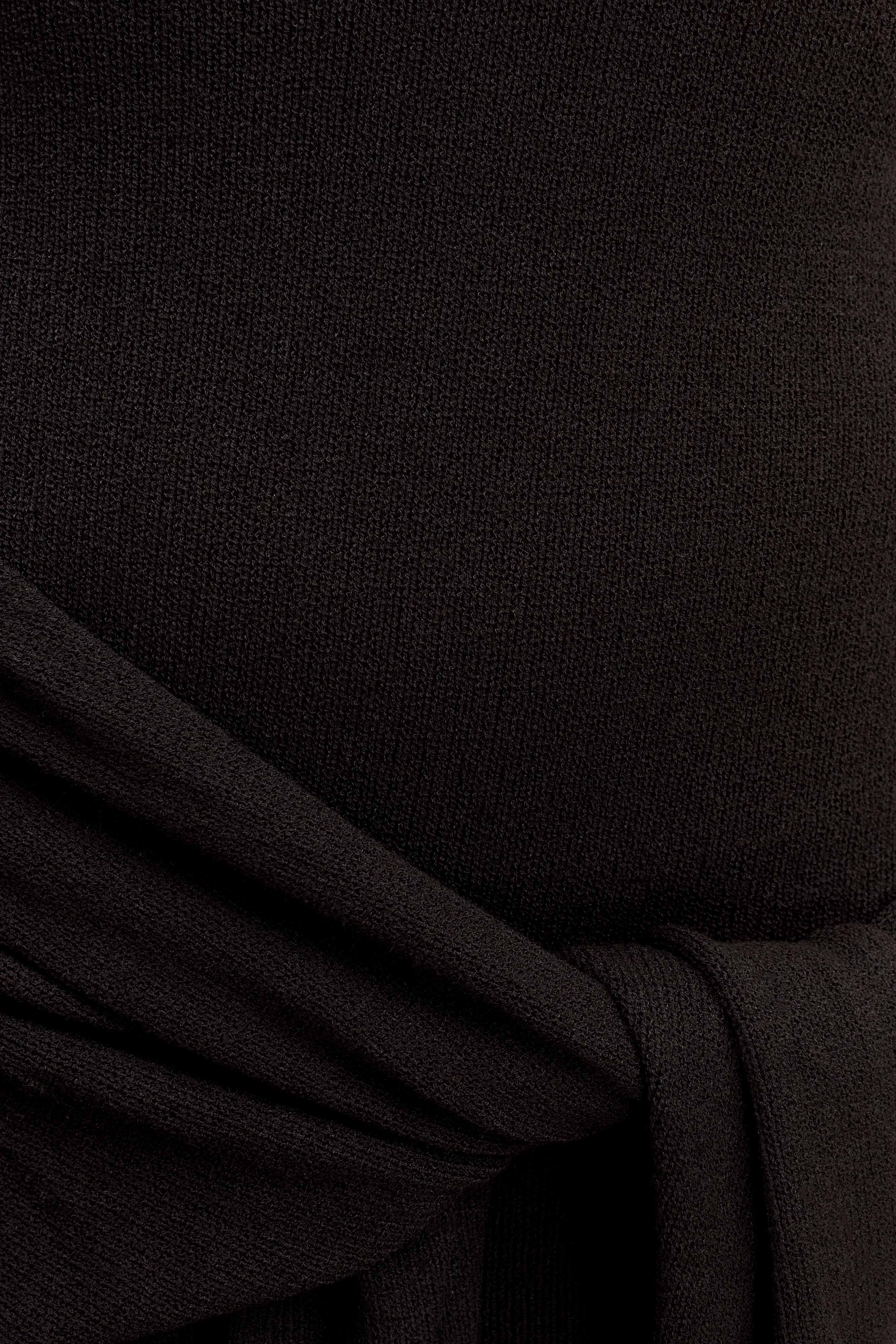 Cameron Off Shoulder Tie Maxi Dress - Black-My Chic Way.All Rights Reserved