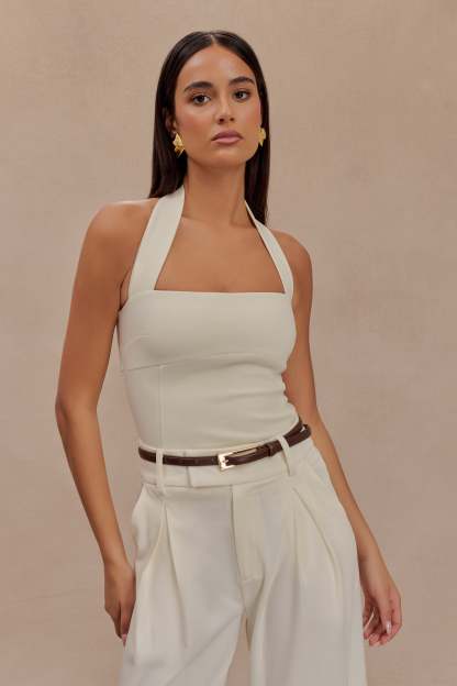 Adrian Belt With Buckle - Chocolate-My Chic Way.All Rights Reserved