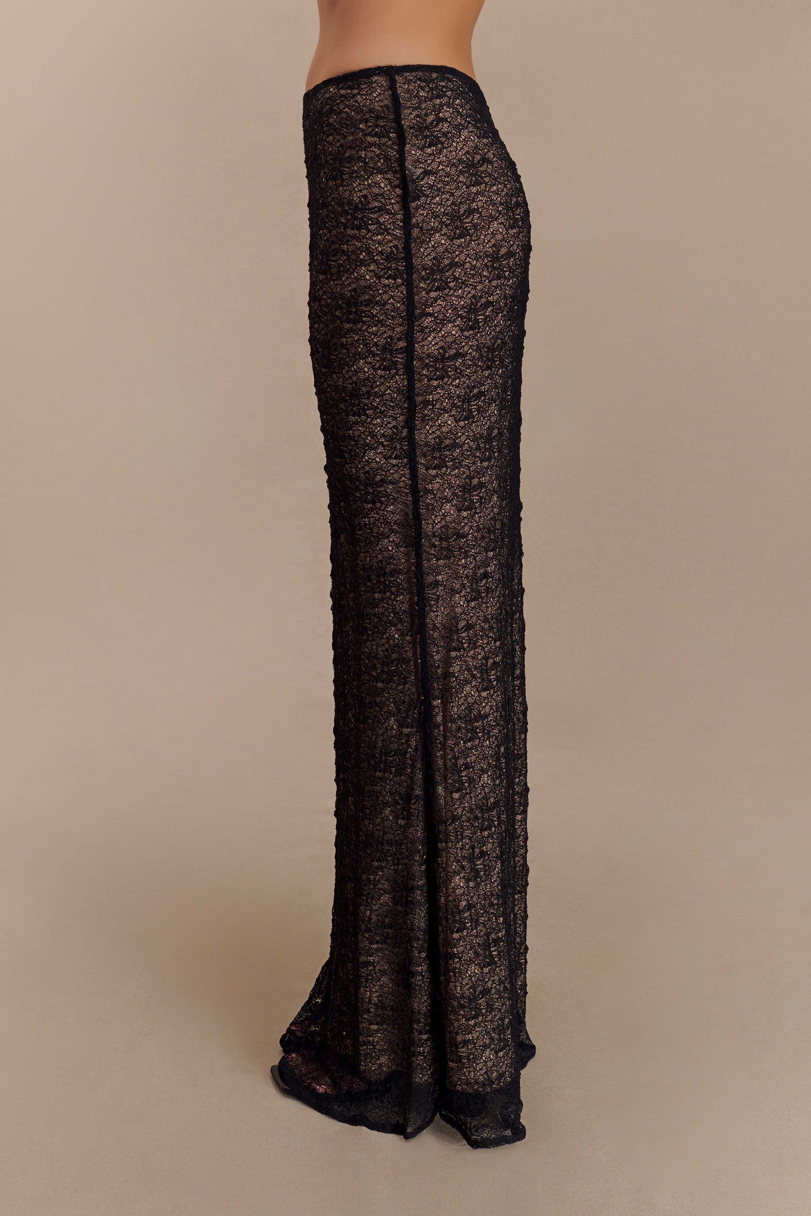 Robyn Sheer Lace Maxi Skirt - Black-My Chic Way.All Rights Reserved