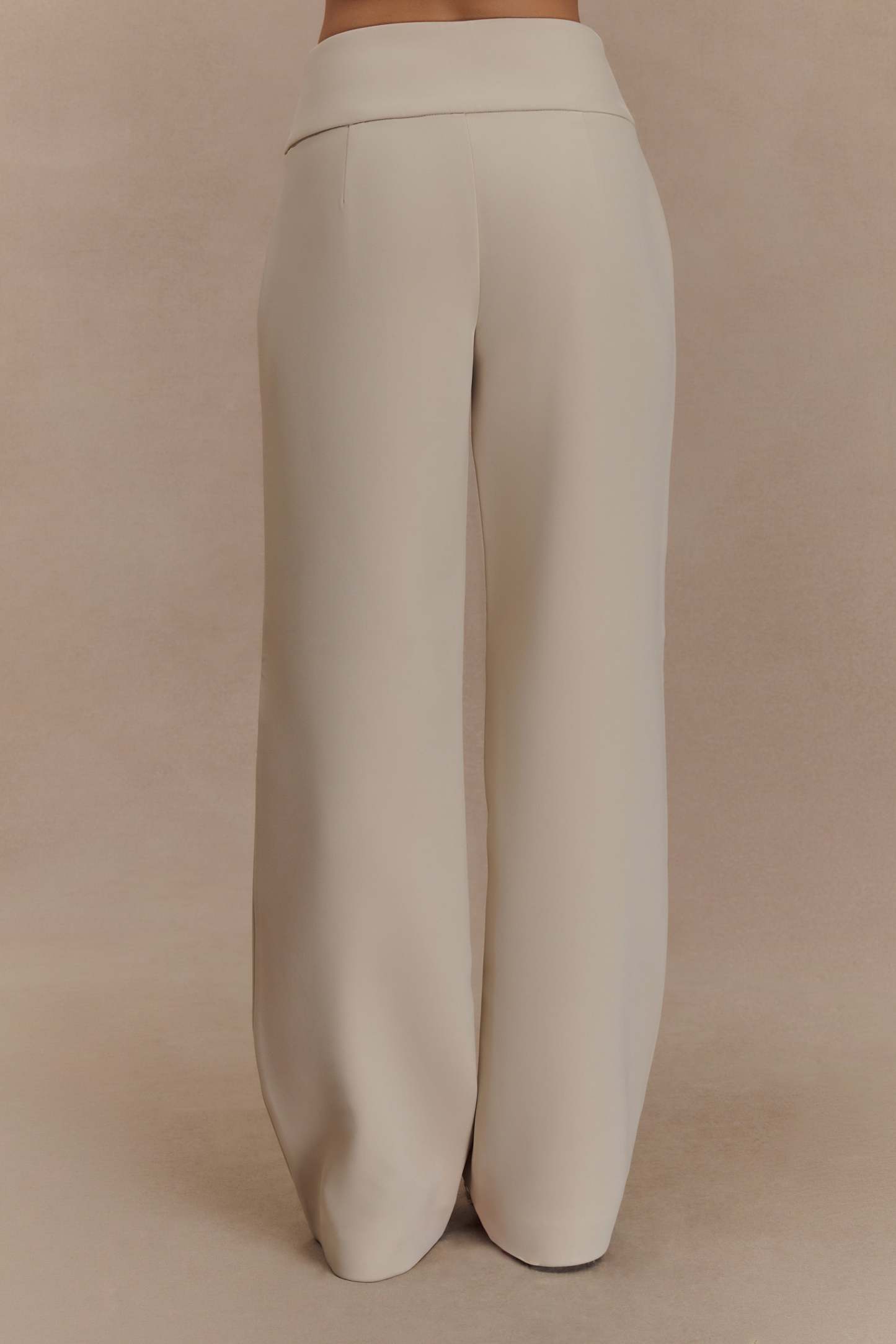 Lindie Straight Leg Suiting Pants - Sand-My Chic Way.All Rights Reserved