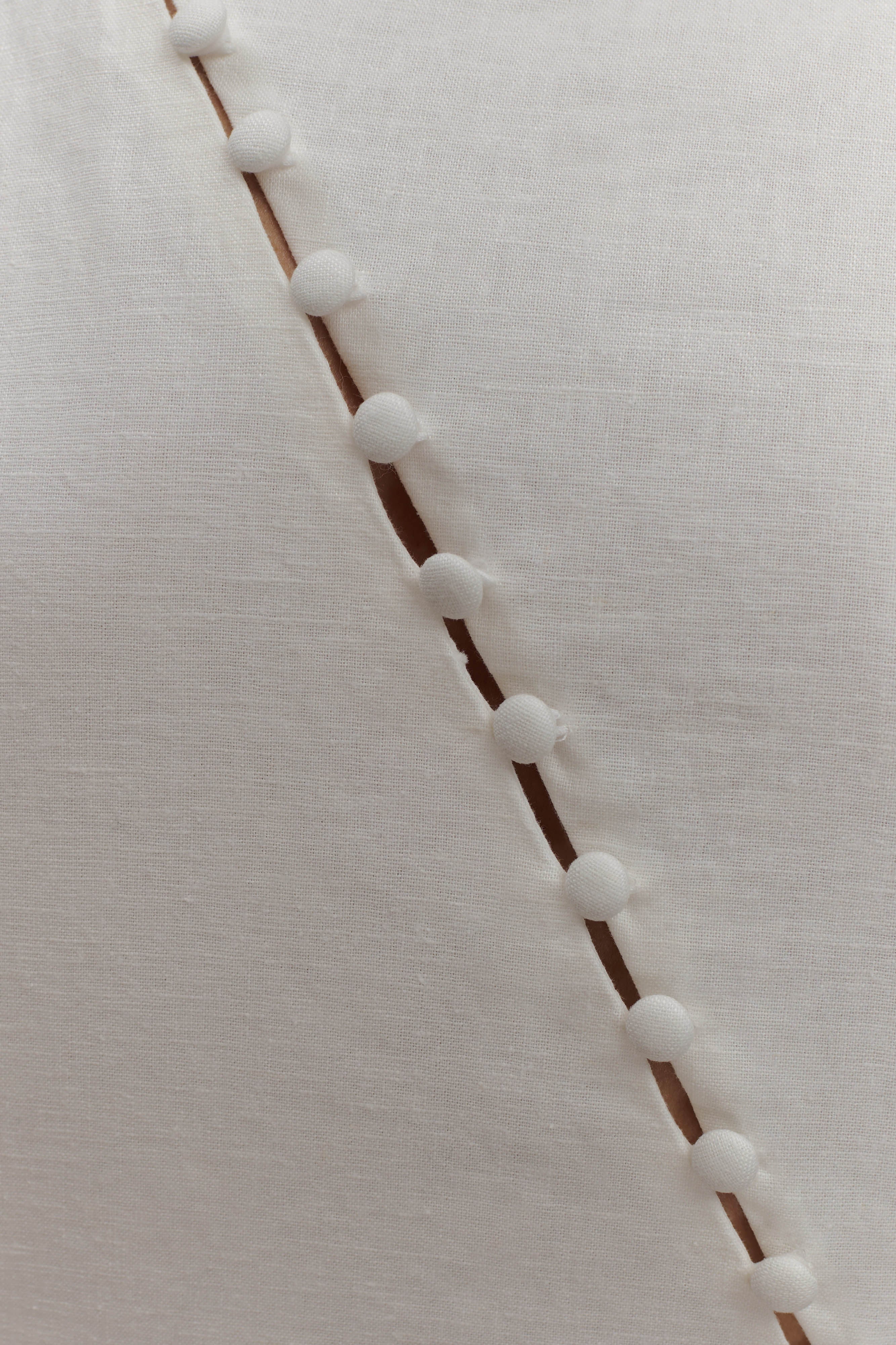 Bronte Linen Button Midi Dress - White-My Chic Way.All Rights Reserved