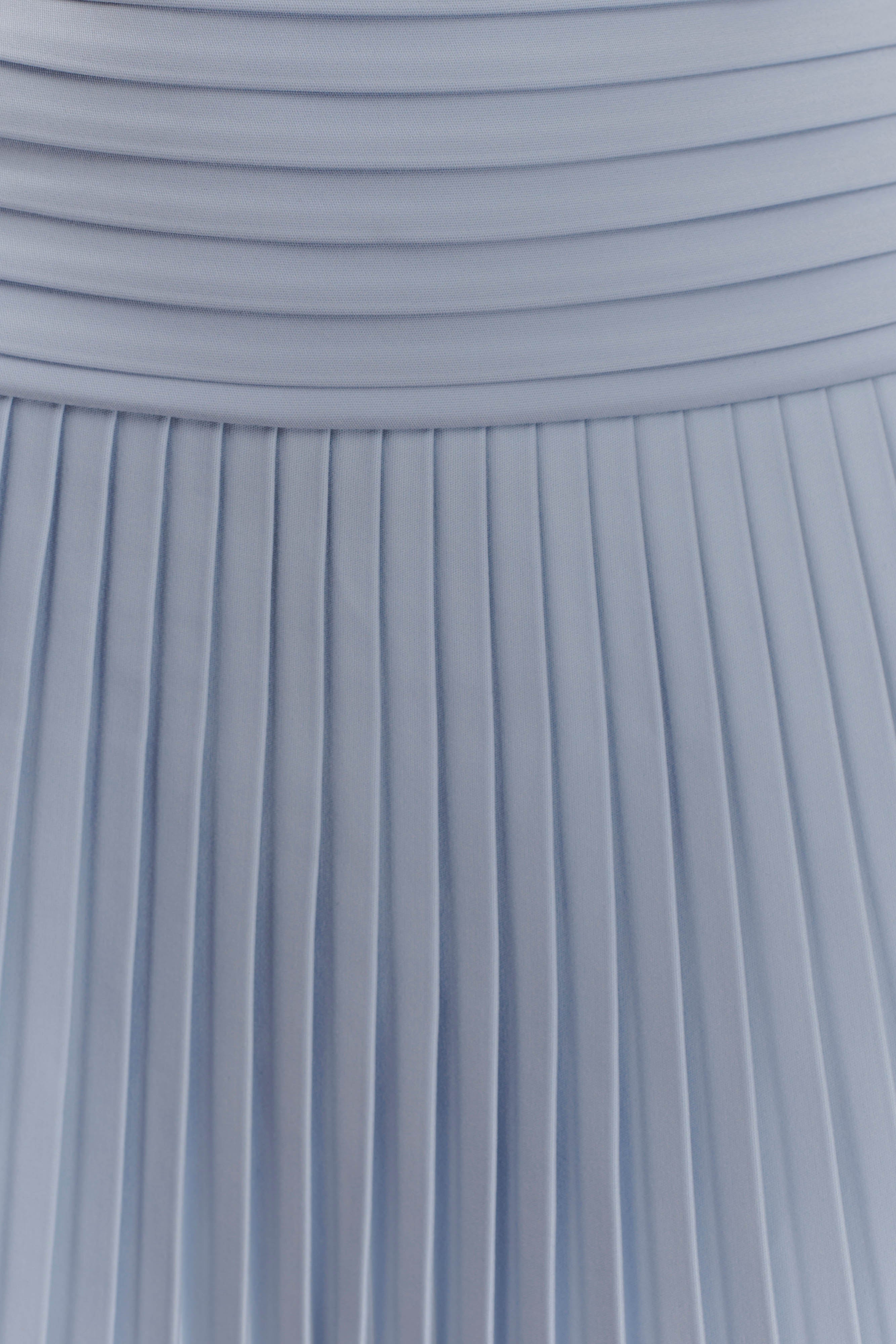 Rylee Multi Pleat Mini Dress - Ice Blue-My Chic Way.All Rights Reserved