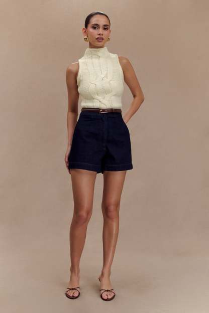 Abel Denim Shorts - Indigo Blue-My Chic Way.All Rights Reserved