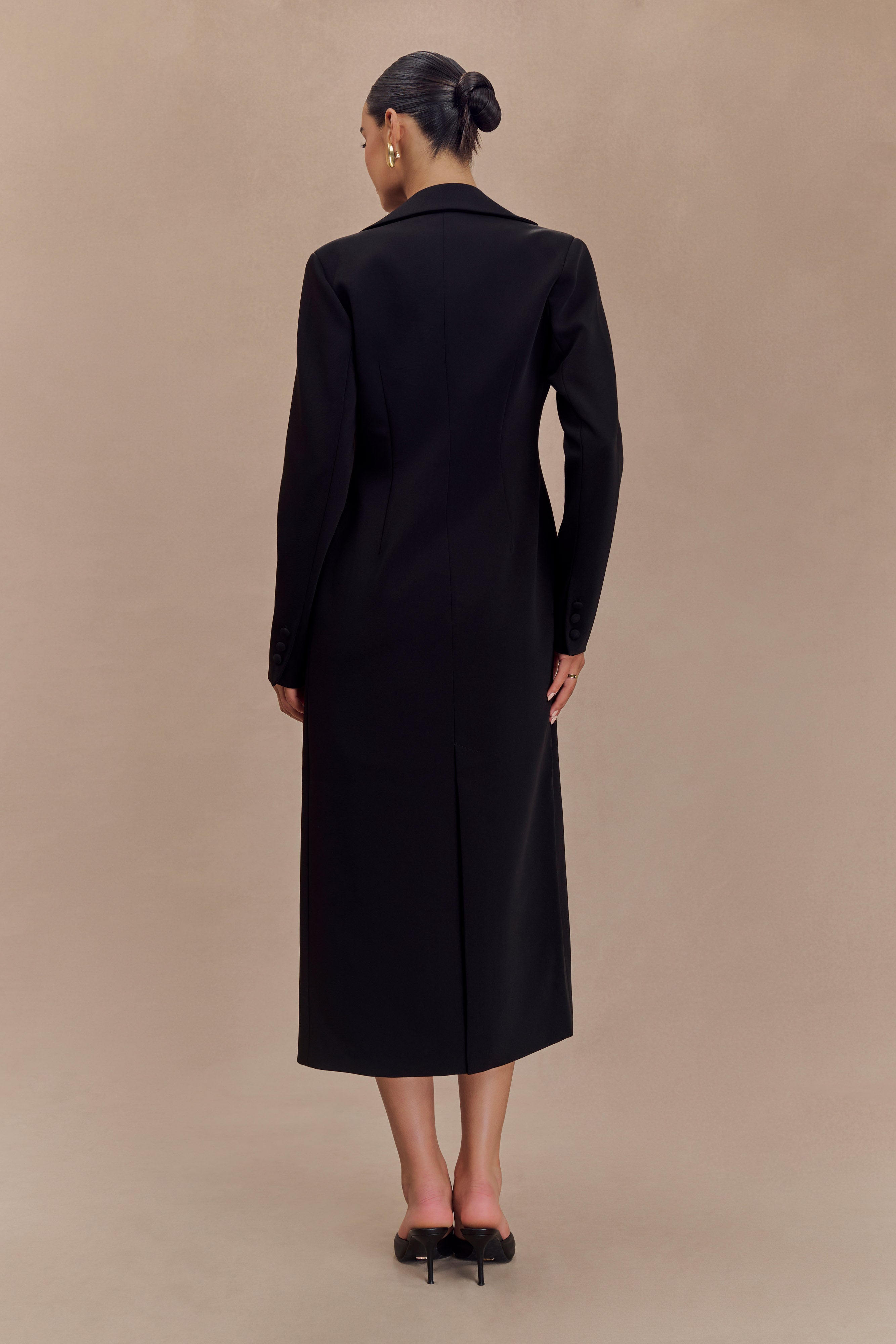 Caviar Suiting Coat - Black-My Chic Way.All Rights Reserved
