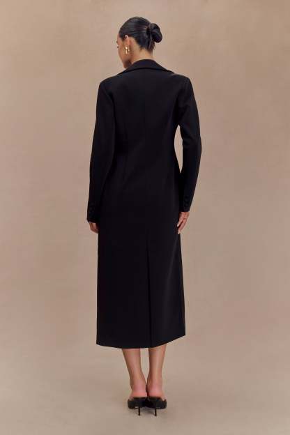 Caviar Suiting Coat - Black-My Chic Way.All Rights Reserved