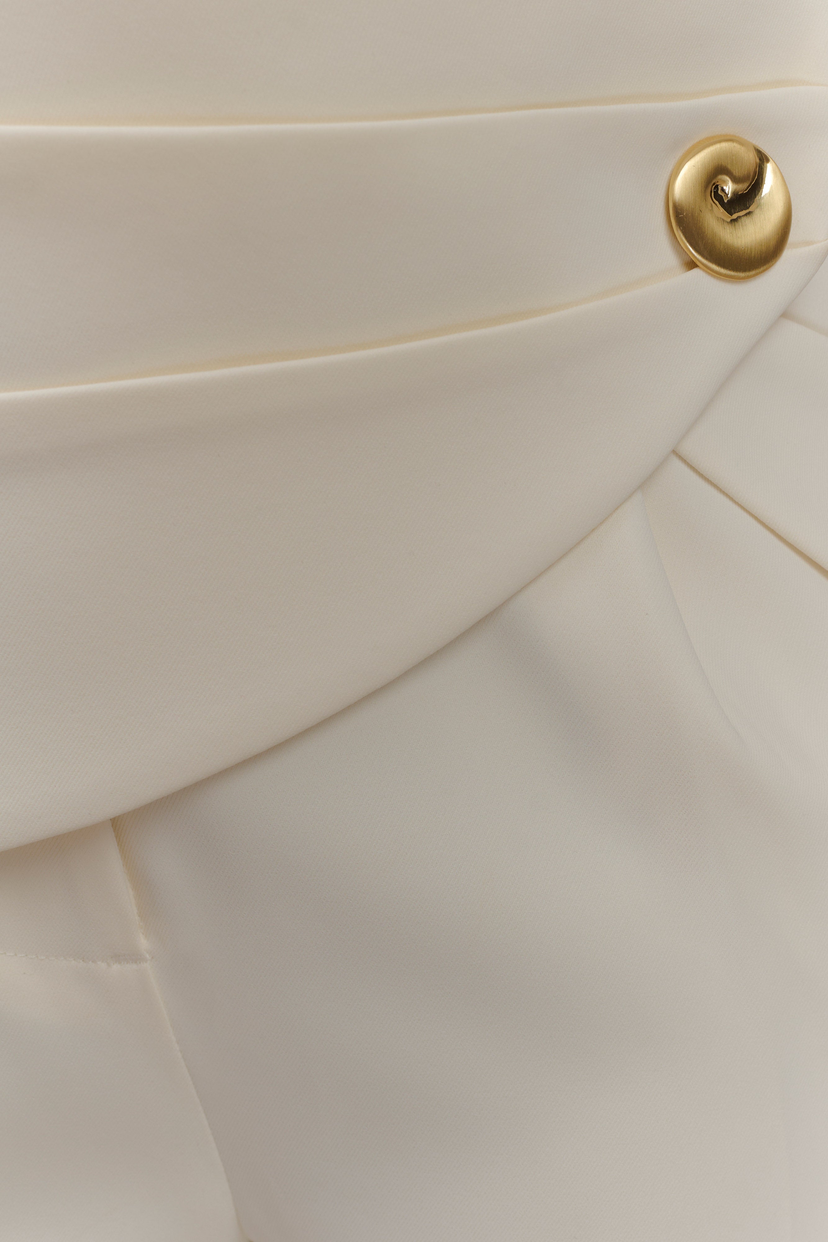 Faith Strapless Suiting Top - Ivory-My Chic Way.All Rights Reserved
