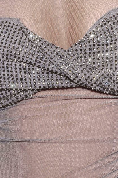 Garcelle Diamante Off Shoulder Top - Gunmetal-My Chic Way.All Rights Reserved