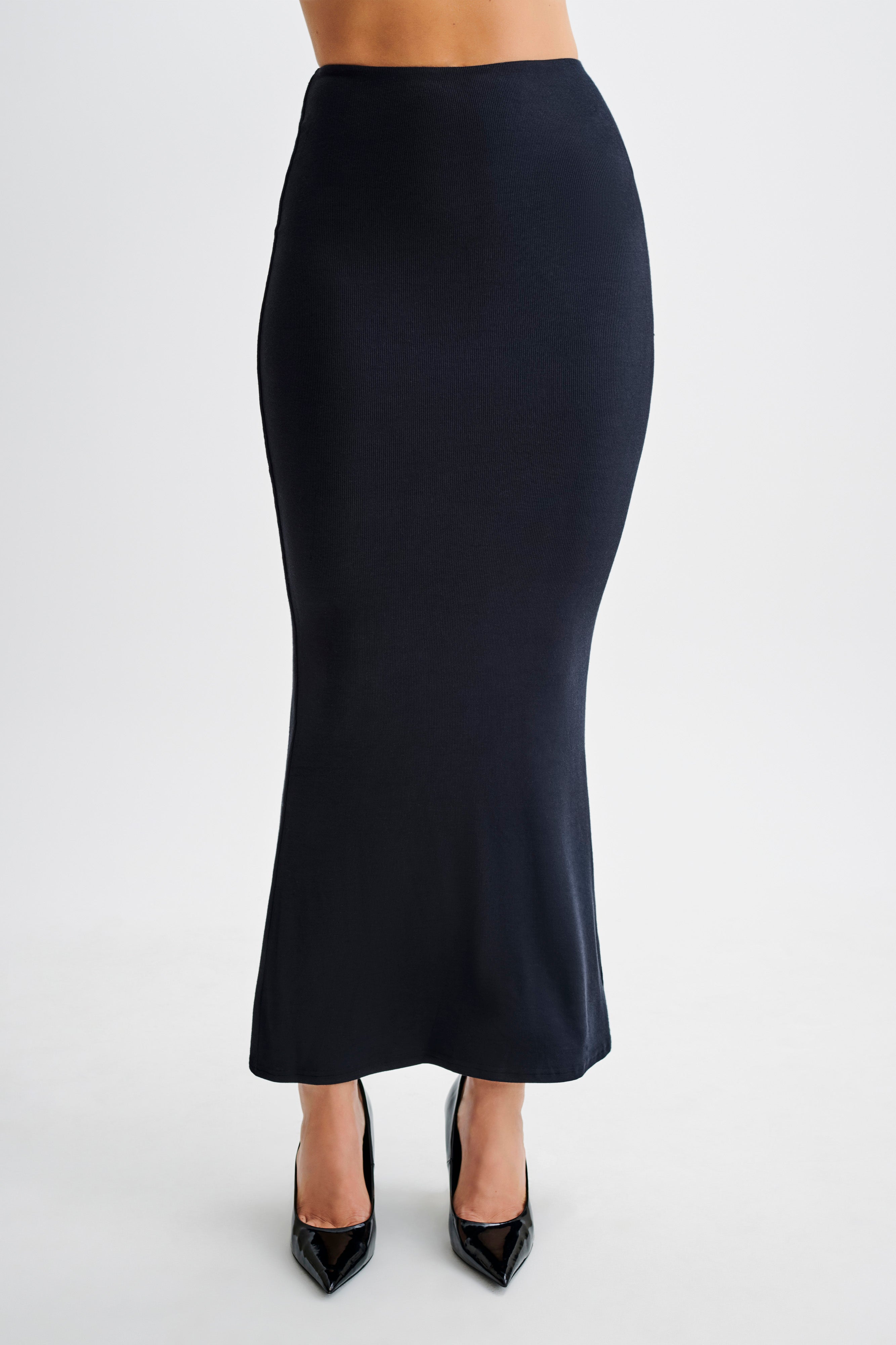 Jonah Modal Maxi Skirt - Black-My Chic Way.All Rights Reserved