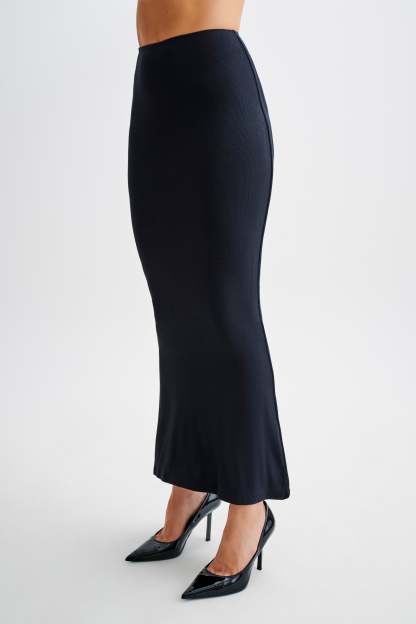 Jonah Modal Maxi Skirt - Black-My Chic Way.All Rights Reserved