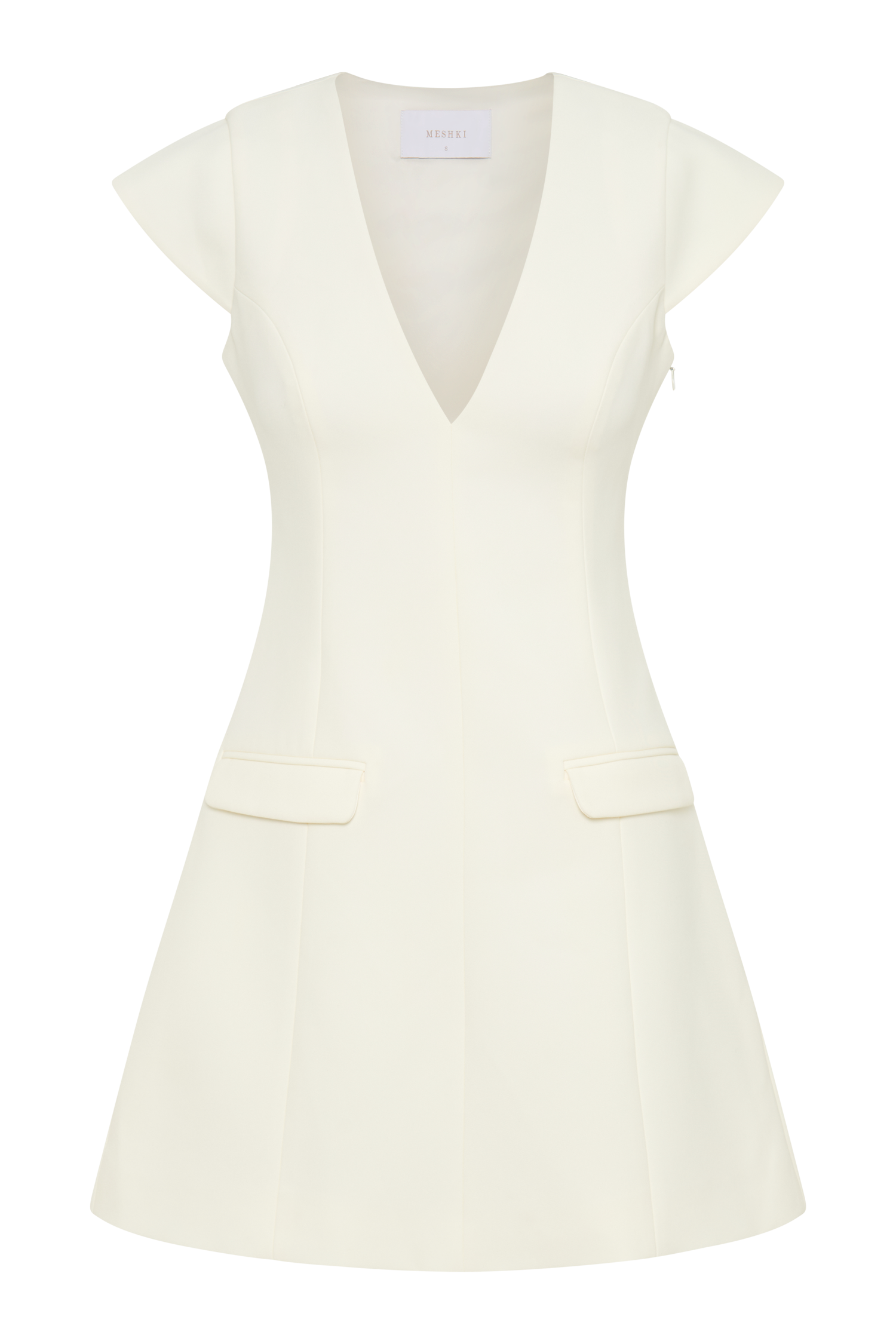 Kiernan Sleeveless Blazer Dress - Ivory-My Chic Way.All Rights Reserved