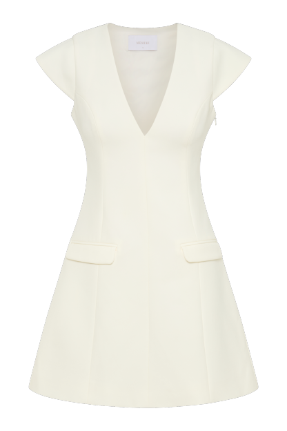 Kiernan Sleeveless Blazer Dress - Ivory-My Chic Way.All Rights Reserved