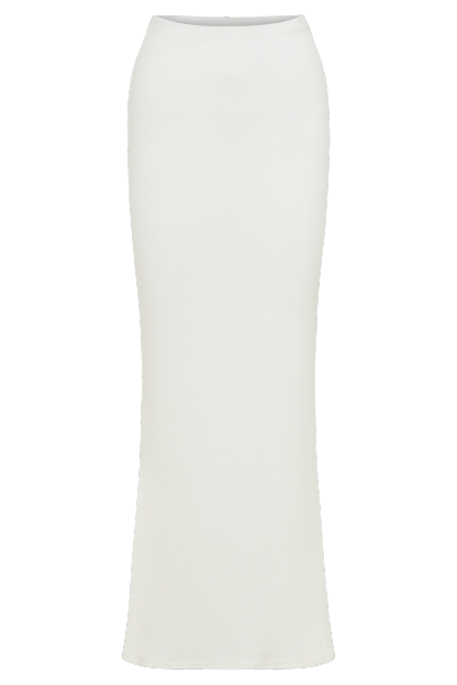 Jonah Modal Maxi Skirt - Ivory-My Chic Way.All Rights Reserved