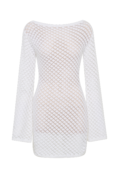 Galilea Knit Mini Dress - Ivory-My Chic Way.All Rights Reserved