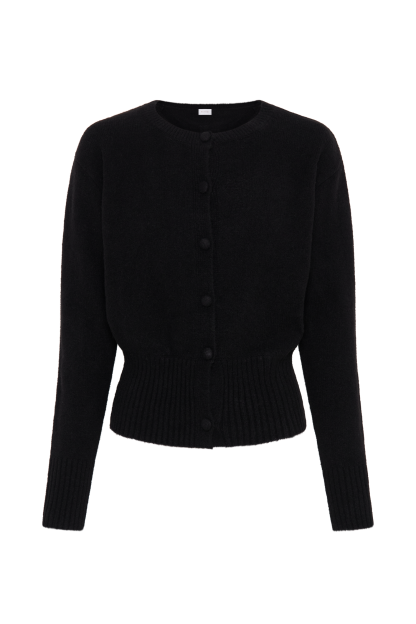 Genevieve Oversized Knit Cardigan - Black-My Chic Way.All Rights Reserved