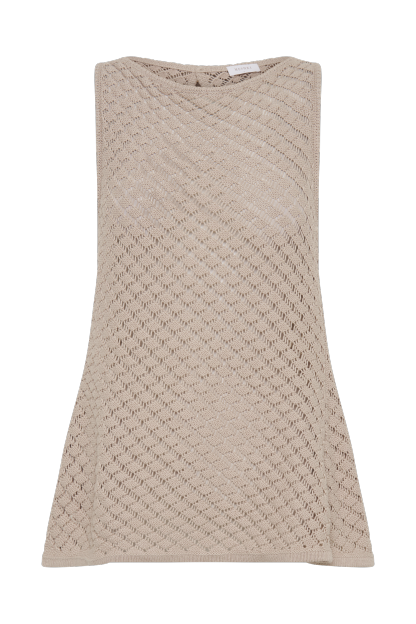 Guiliana Sleeveless Knit Top - Tawny Grey-My Chic Way.All Rights Reserved