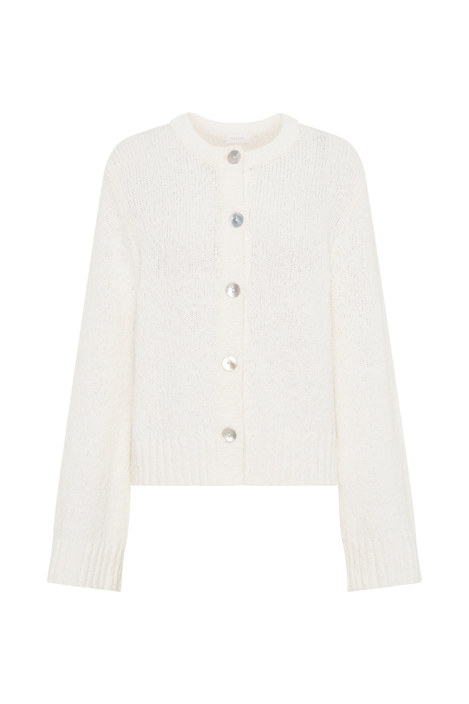 Moira Oversized Boucle Cardigan - White-My Chic Way.All Rights Reserved